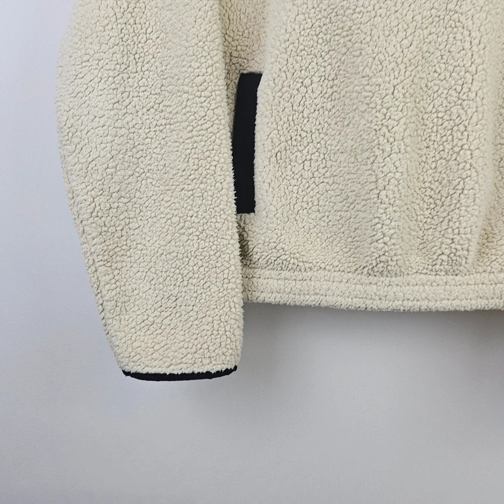 Boxercraft Womens S Sherpa Fleece‎ 1/2 Zip Sweater Cream Cozy Cottage Neutral - Picture 3 of 10